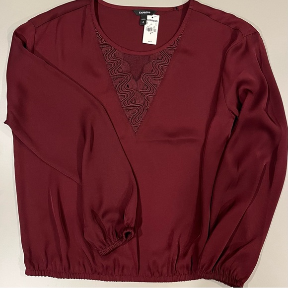Express Women's Deep Red Blouse - Picture 1 of 6